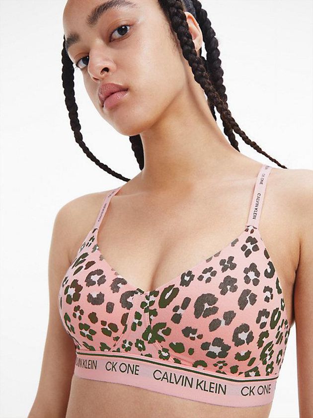 Pink Calvin Klein CK One Women Bra | GVWA-94381