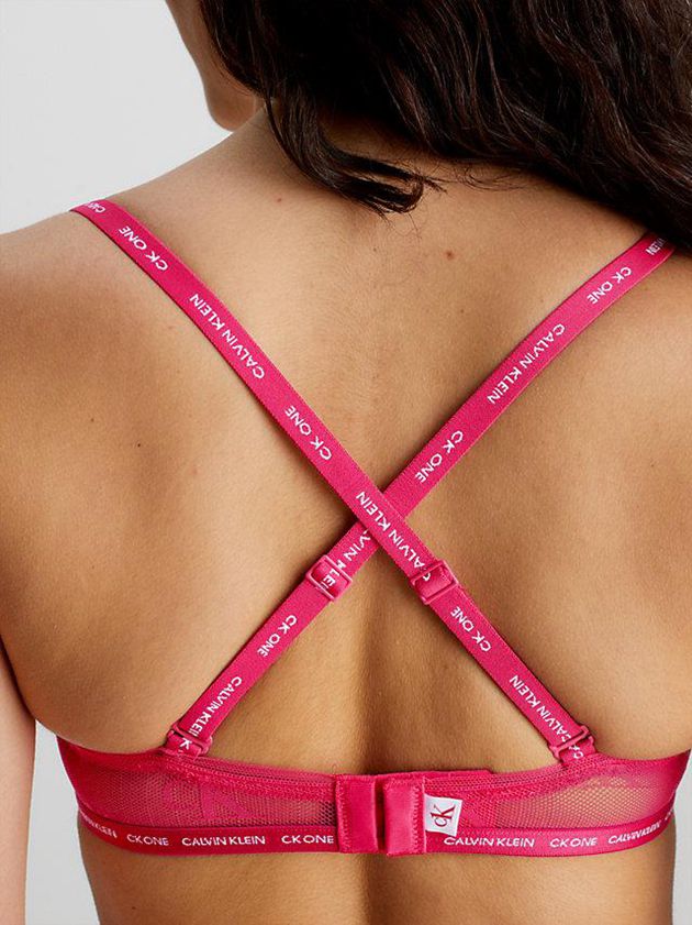 Pink Calvin Klein CK One Women Bra | ZNTB-23160
