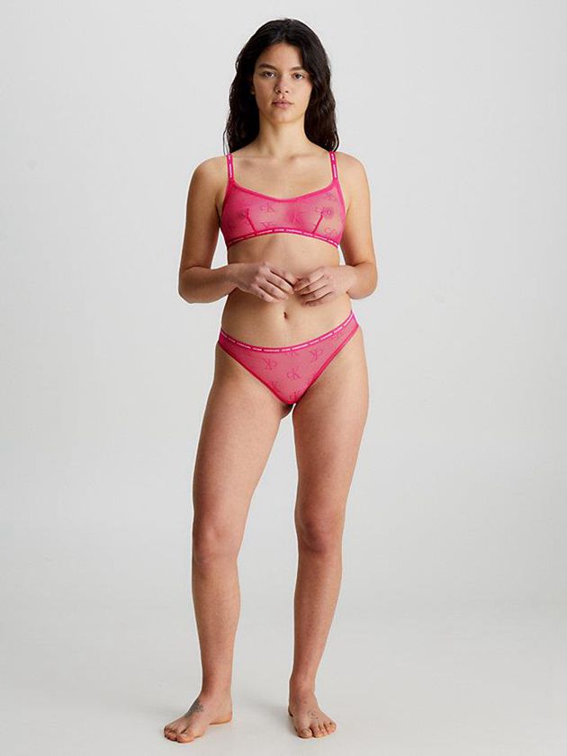 Pink Calvin Klein CK One Women Bra | ZNTB-23160