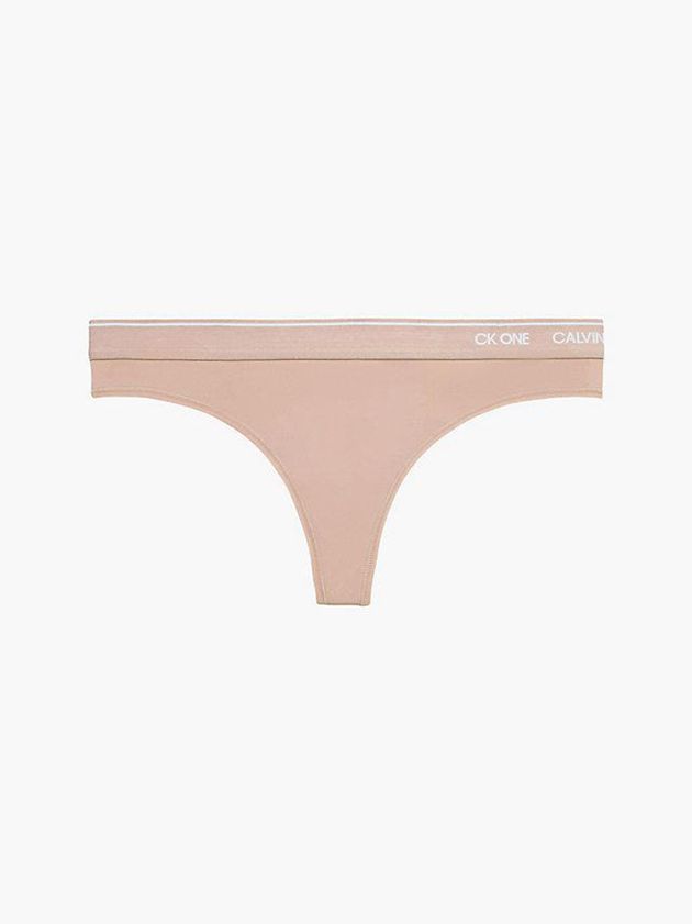 Pink Calvin Klein CK One Women Thong | YBXJ-37684