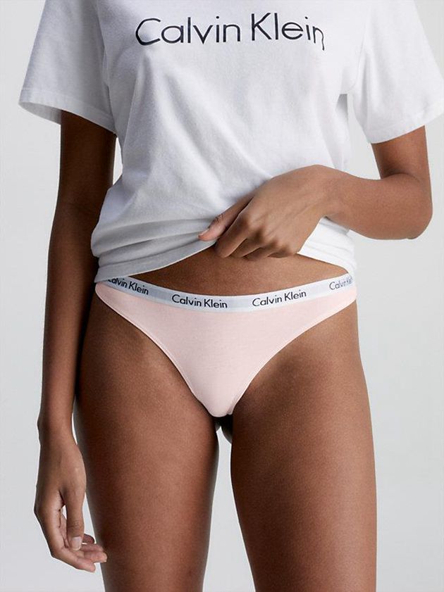 Pink Calvin Klein Carousel Women Thong | HATP-85936