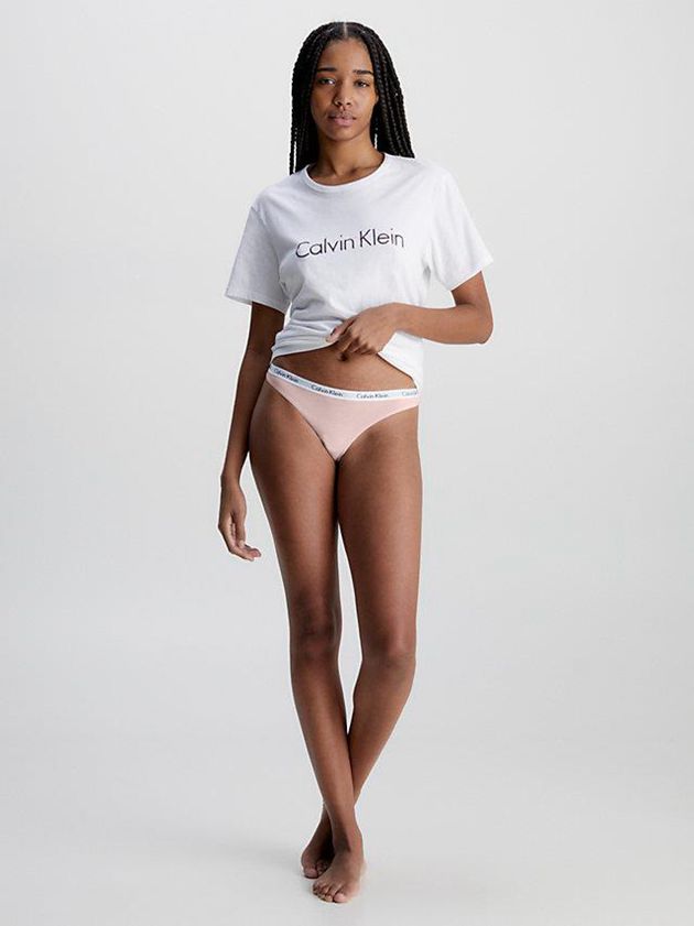 Pink Calvin Klein Carousel Women Thong | HATP-85936