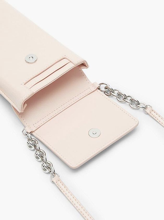 Pink Calvin Klein Crossbody Phone Pouch Women Bags | NOHQ-79461