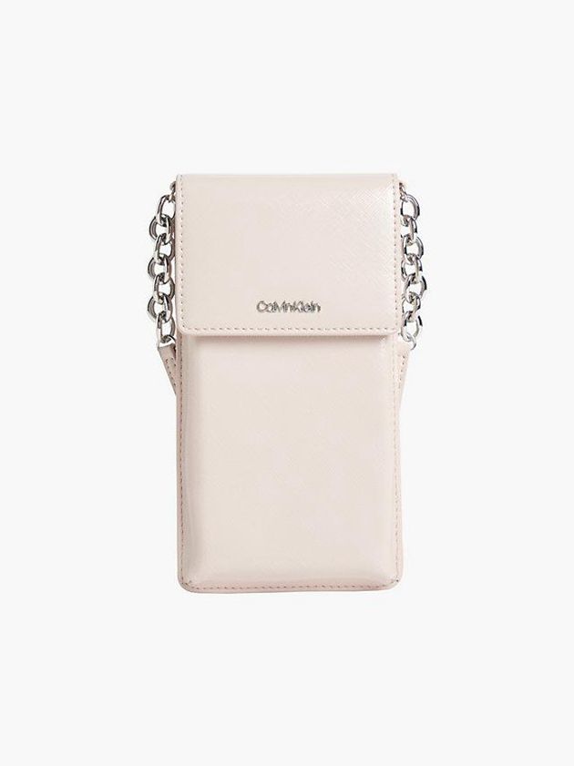 Pink Calvin Klein Crossbody Phone Pouch Women Bags | NOHQ-79461