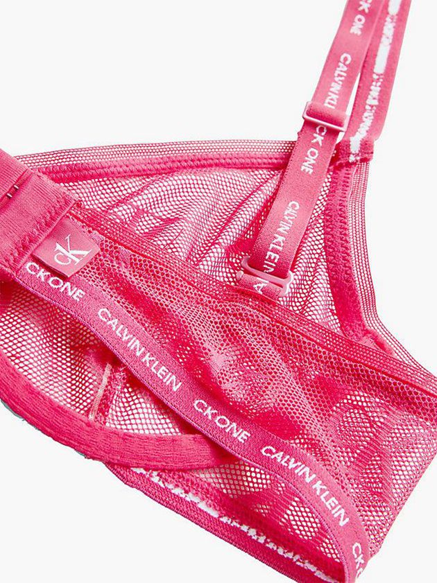 Pink Calvin Klein Demi Plunge - CK One Women Bra | MSZT-38970
