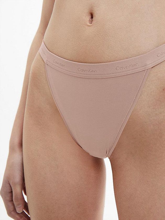 Pink Calvin Klein Form To Body Women Thong | PZSW-98063