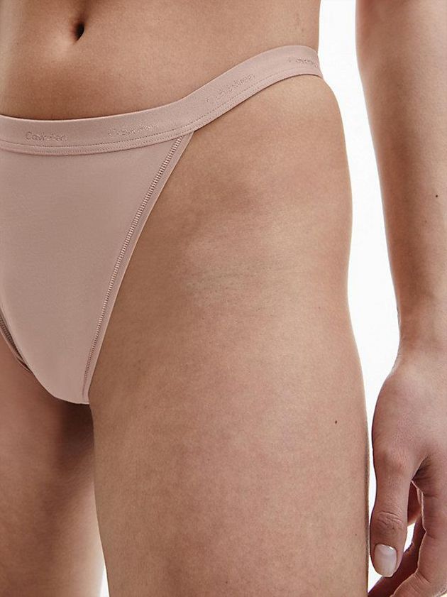 Pink Calvin Klein Form To Body Women Thong | PZSW-98063