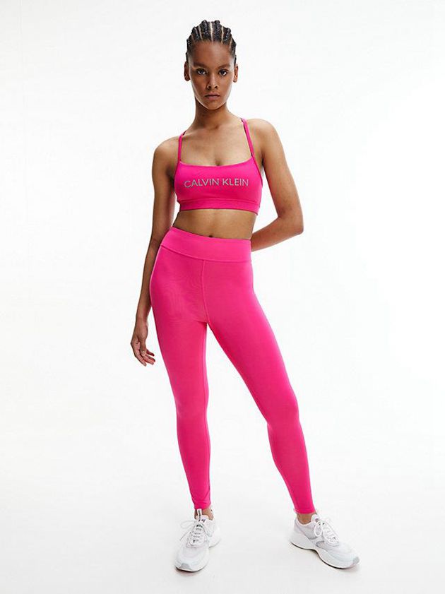 Pink Calvin Klein Gym Women Leggings | HEJG-71398
