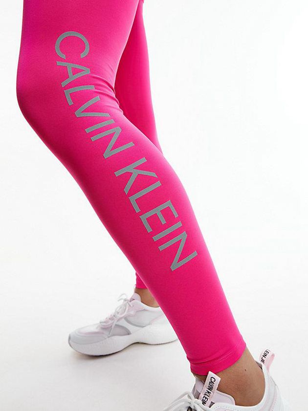 Pink Calvin Klein Gym Women Leggings | HEJG-71398