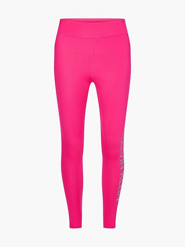 Pink Calvin Klein Gym Women Leggings | HEJG-71398