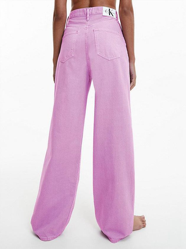 Pink Calvin Klein High Rise Relaxed Women Jeans | DVHQ-75986