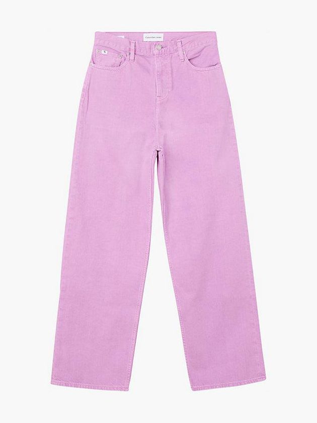 Pink Calvin Klein High Rise Relaxed Women Jeans | DVHQ-75986