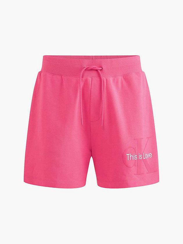 Pink Calvin Klein Jogger - Pride Men Shorts | AIBJ-35462