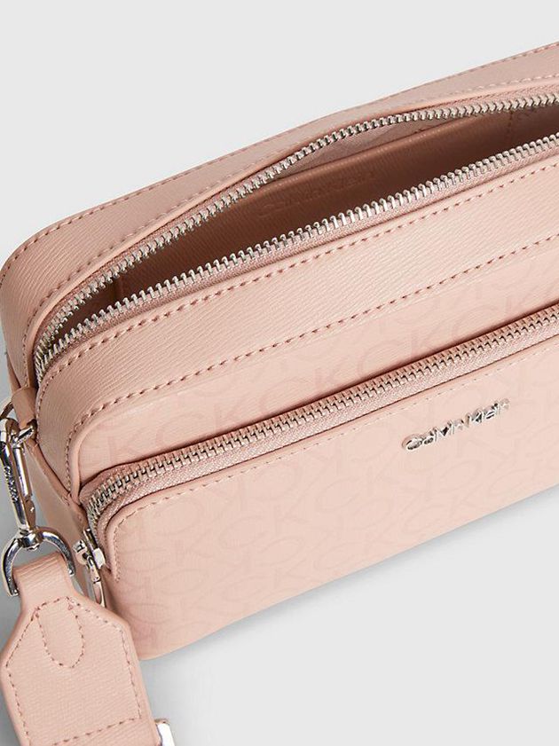 Pink Calvin Klein Large Recycled Crossbody Women Bags | NHUM-23891