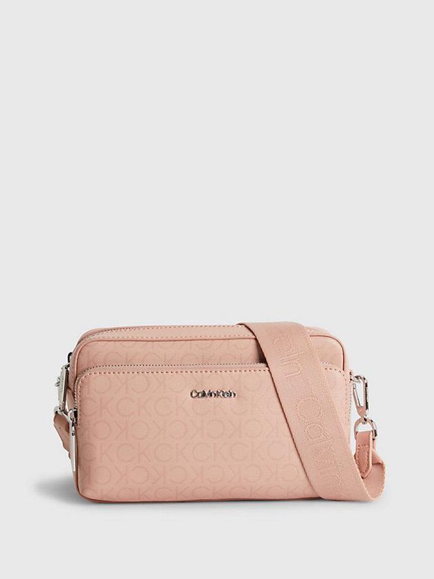Pink Calvin Klein Large Recycled Crossbody Women Bags | NHUM-23891