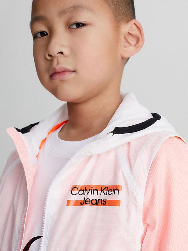 Pink Calvin Klein Layered Boys's Jacket | DUIV-35612