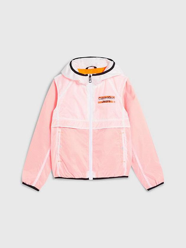 Pink Calvin Klein Layered Boys's Jacket | DUIV-35612