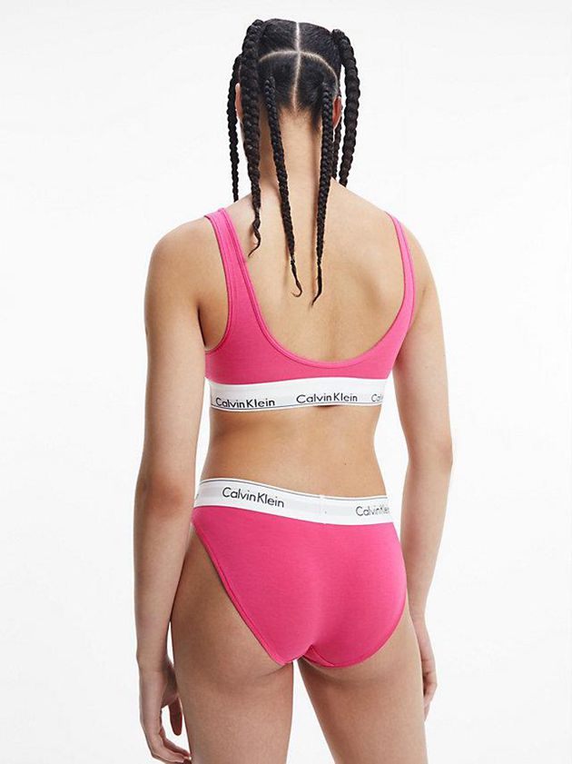 Pink Calvin Klein Lift - Modern Cotton Women Bra | KSFP-23694