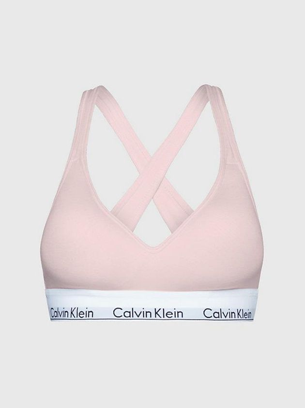 Pink Calvin Klein Lift - Modern Cotton Women Bra | EDTI-36791
