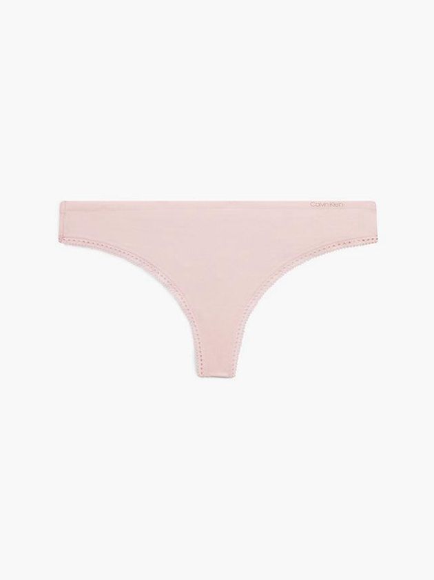 Pink Calvin Klein Liquid Touch Women Thong | LDYP-70968