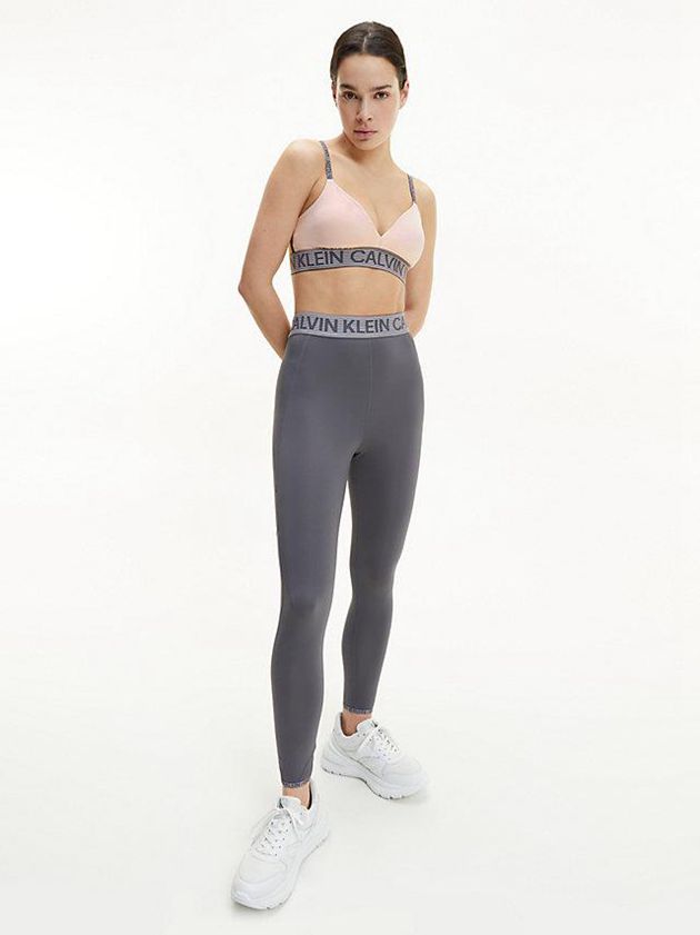 Pink Calvin Klein Low Impact Sports Women Bra | KJHM-30947