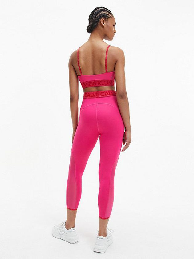 Pink Calvin Klein Low Impact Sports Women Bra | POGR-37018