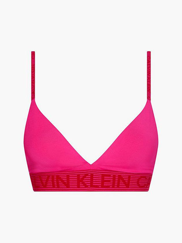 Pink Calvin Klein Low Impact Sports Women Bra | POGR-37018