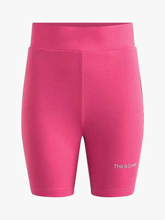 Pink Calvin Klein Milano Jersey Cycling - Pride Women Shorts | IKYF-84172