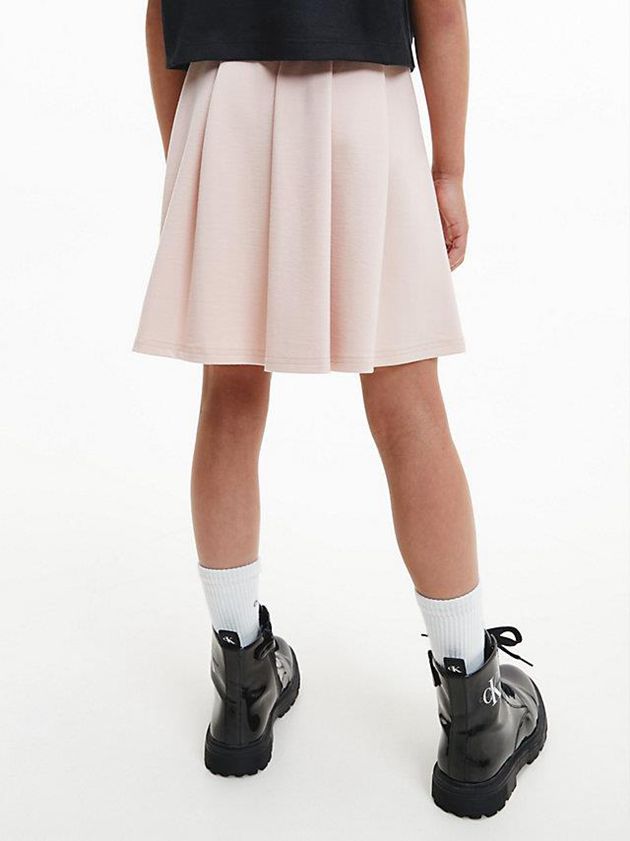 Pink Calvin Klein Milano Pleated Flared Girls's Skirt | PUMI-60521