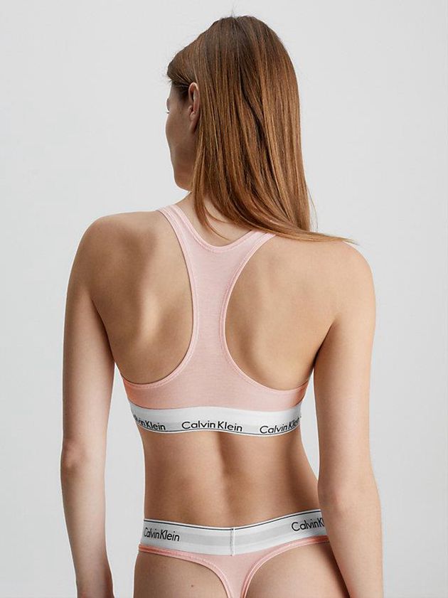 Pink Calvin Klein Modern Cotton Women Bra | SKED-13952