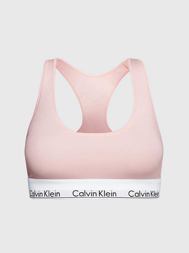 Pink Calvin Klein Modern Cotton Women Bra | SKED-13952