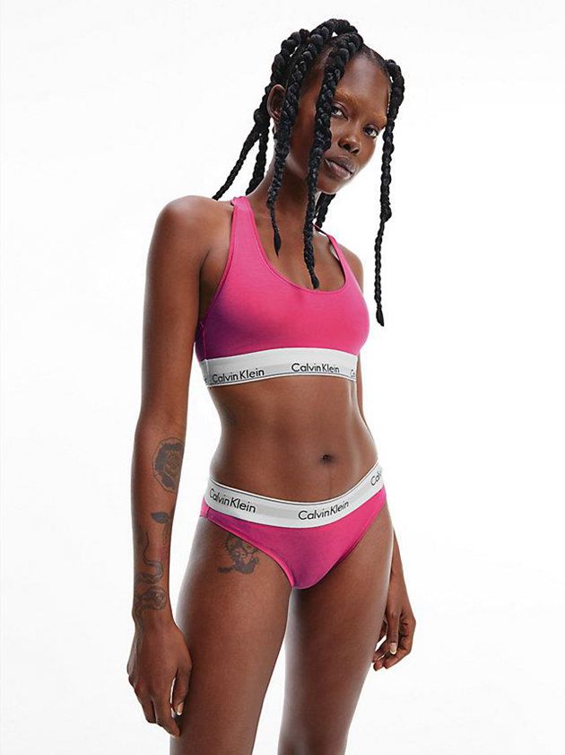 Pink Calvin Klein Modern Cotton Women Bra | YICN-65742
