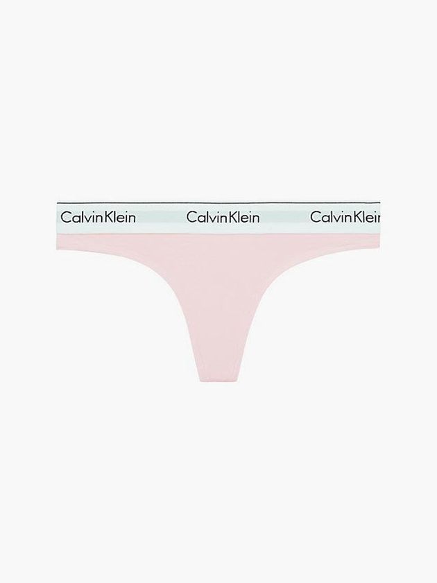Pink Calvin Klein Modern Cotton Women Thong | AEGU-67321