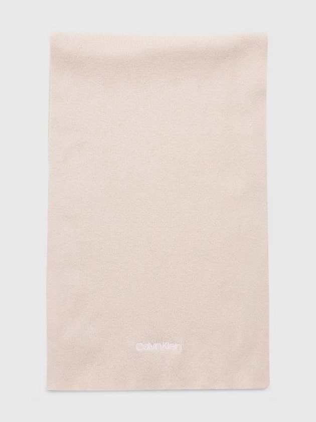 Pink Calvin Klein Organic Cotton Blend Women Scarf | XHIB-18390