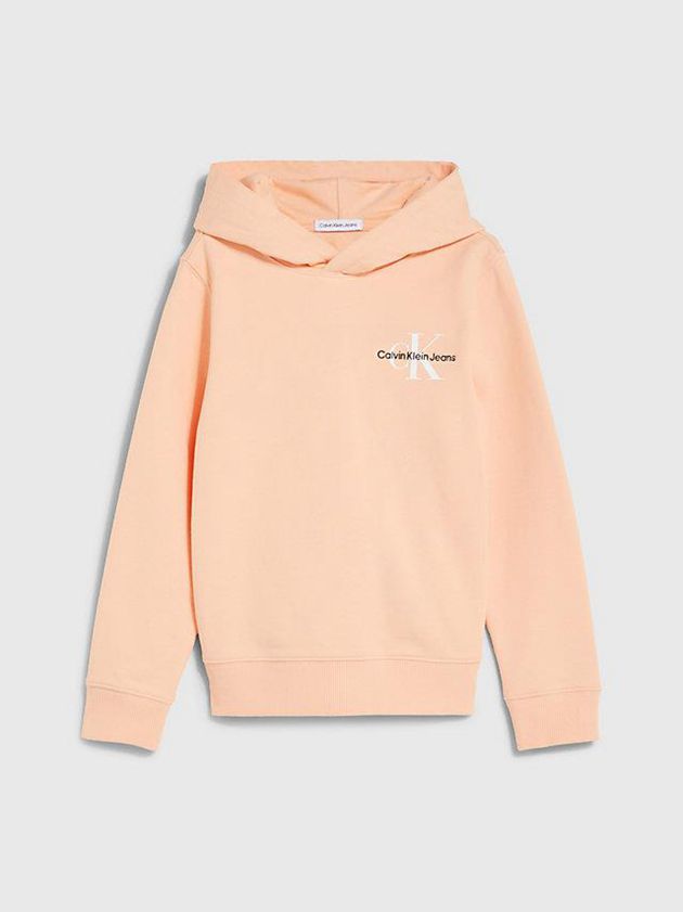 Pink Calvin Klein Organic Cotton Girls's Hoodie | YLVE-75240