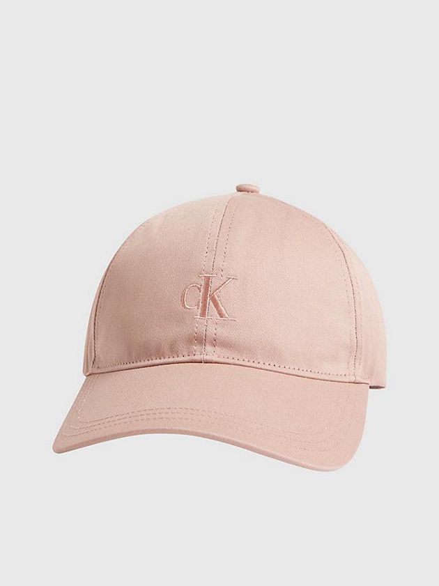 Pink Calvin Klein Organic Cotton Women Cap | ZPVE-84172