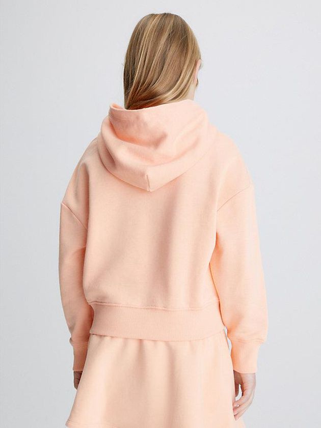 Pink Calvin Klein Oversized Girls's Hoodie | AQZD-18375