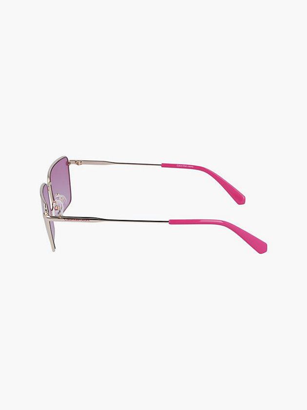 Pink Calvin Klein Rectangle Men Sunglasses | AIKJ-49658