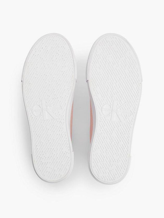 Pink Calvin Klein Recycled Canvas Platform Women Sneakers | EGHX-14297