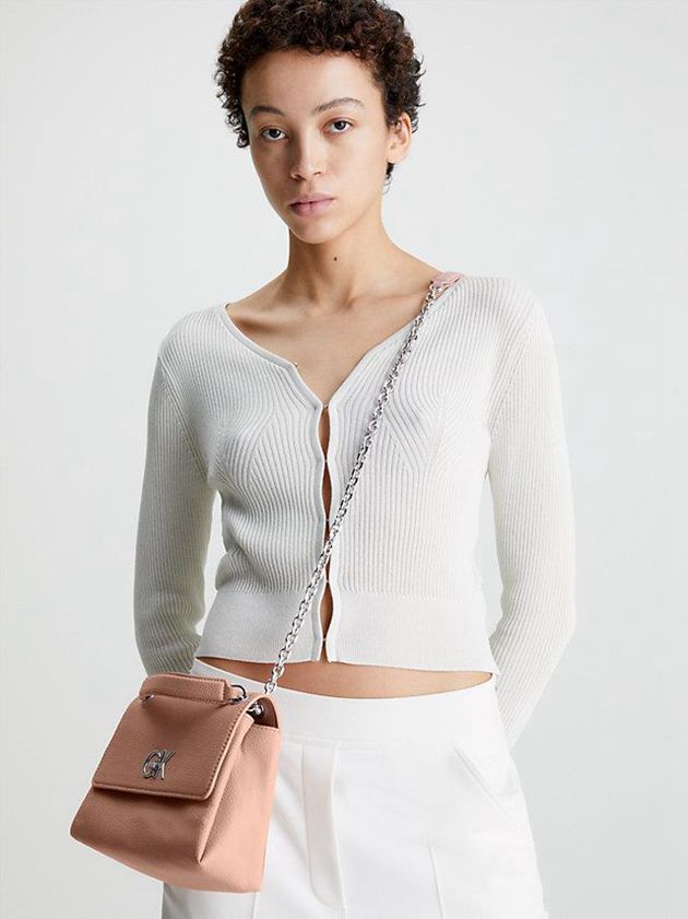Pink Calvin Klein Recycled Convertible Shoulder Women Bags | PVOB-84965