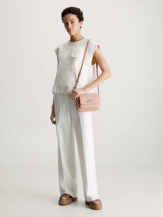 Pink Calvin Klein Recycled Crossbody Women Bags | PEAZ-10267