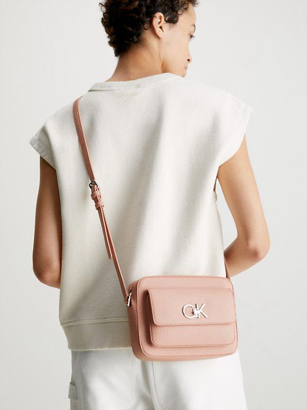 Pink Calvin Klein Recycled Crossbody Women Bags | PEAZ-10267