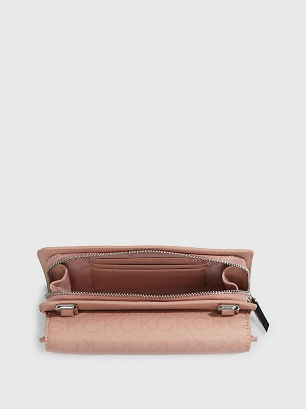 Pink Calvin Klein Recycled Phone Wallet Women Bags | KBVU-54796