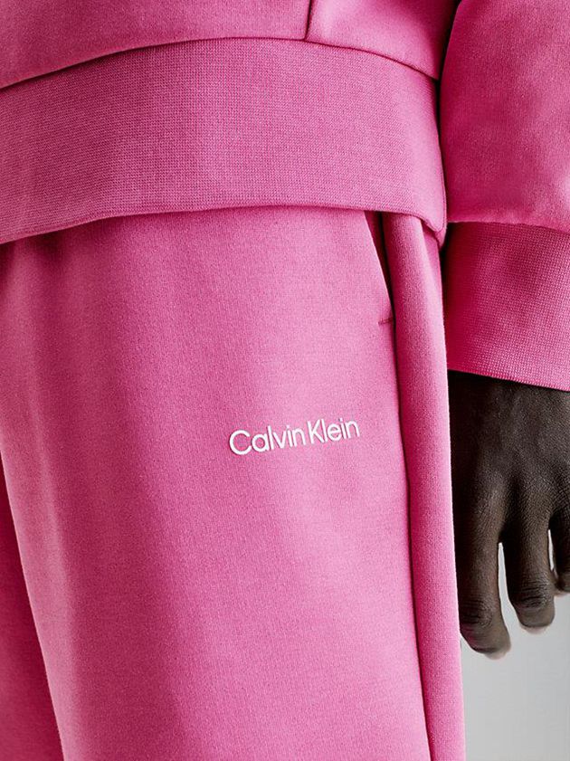 Pink Calvin Klein Recycled Polyester Jogger Men Shorts | YQDC-72349