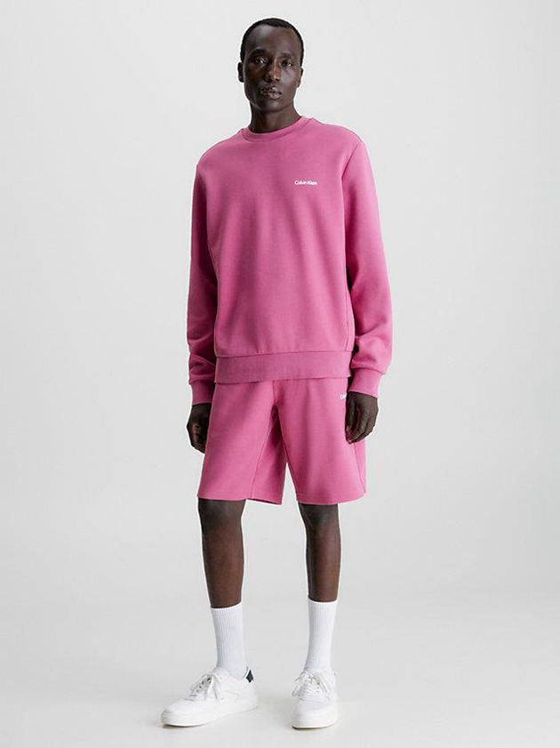 Pink Calvin Klein Recycled Polyester Jogger Men Shorts | YQDC-72349