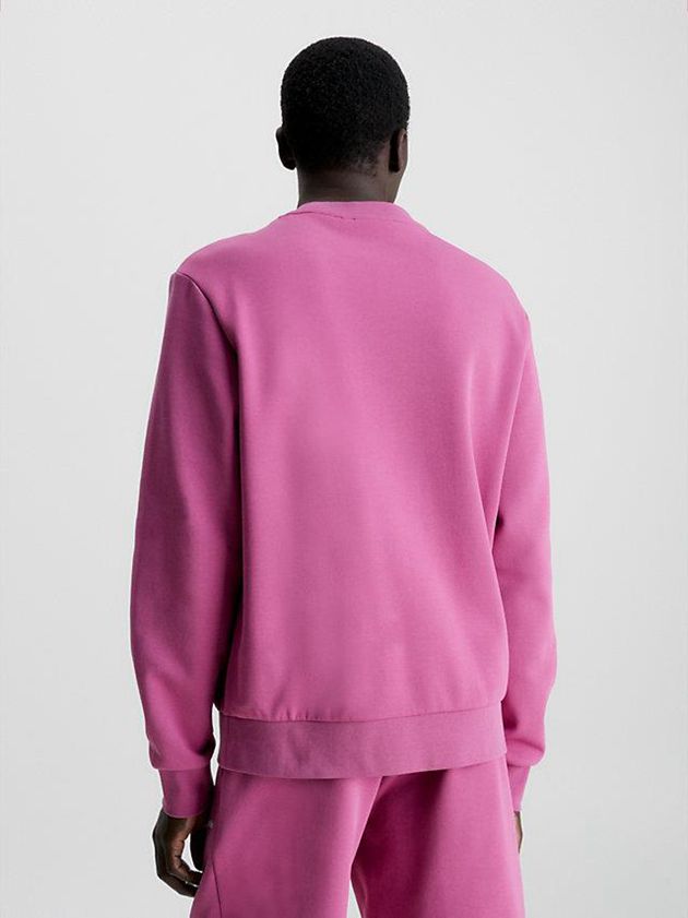Pink Calvin Klein Recycled Polyester Men Sweatshirt | NTSD-21783