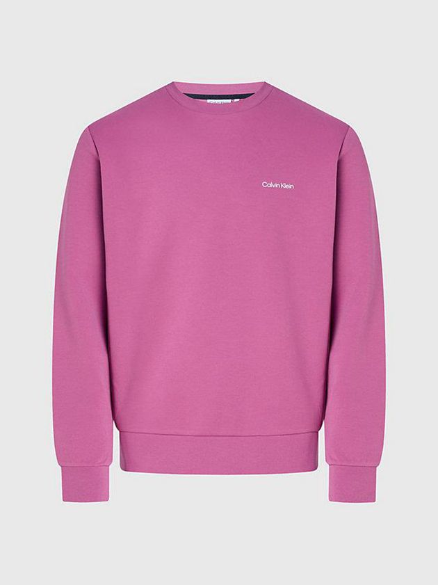 Pink Calvin Klein Recycled Polyester Men Sweatshirt | NTSD-21783