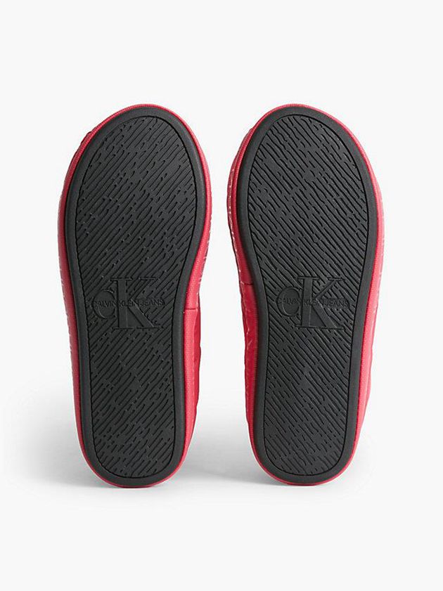 Pink Calvin Klein Recycled Quilted Women Slippers | WPBM-74259