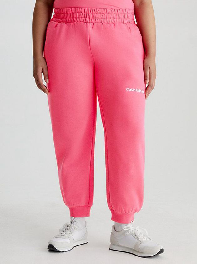 Pink Calvin Klein Relaxed Women Joggers | SDAC-43916
