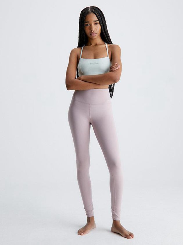 Pink Calvin Klein Sculpting Gym Women Leggings | GFWV-27645